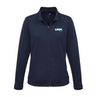 UNIK - Sporty jacket with zipper - Feminine cut - Navy