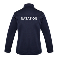 UNIK - Sporty jacket with zipper - Feminine cut - Navy