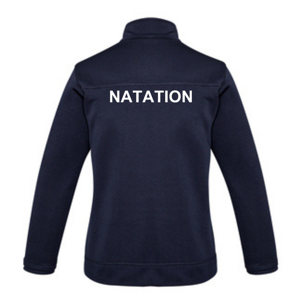 UNIK - Sporty jacket with zipper - Feminine cut - Navy