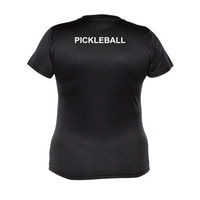 Pickleball Varennes - FADOQ Bel-Âge - Technical short-sleeved sweater - Feminine - Black