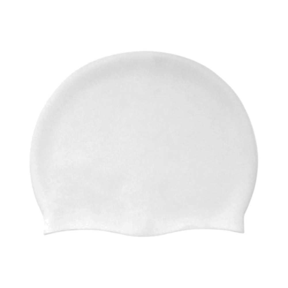 Casque de bain en silicone - Blanc