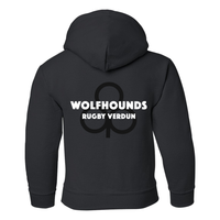 Wolfhounds - Chandail molleton à capuchon (Kangourou/Hoodie) - Juvénile - Noir