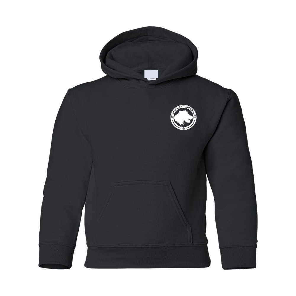 Wolfhounds - Chandail molleton à capuchon (Kangourou/Hoodie) - Juvénile - Noir