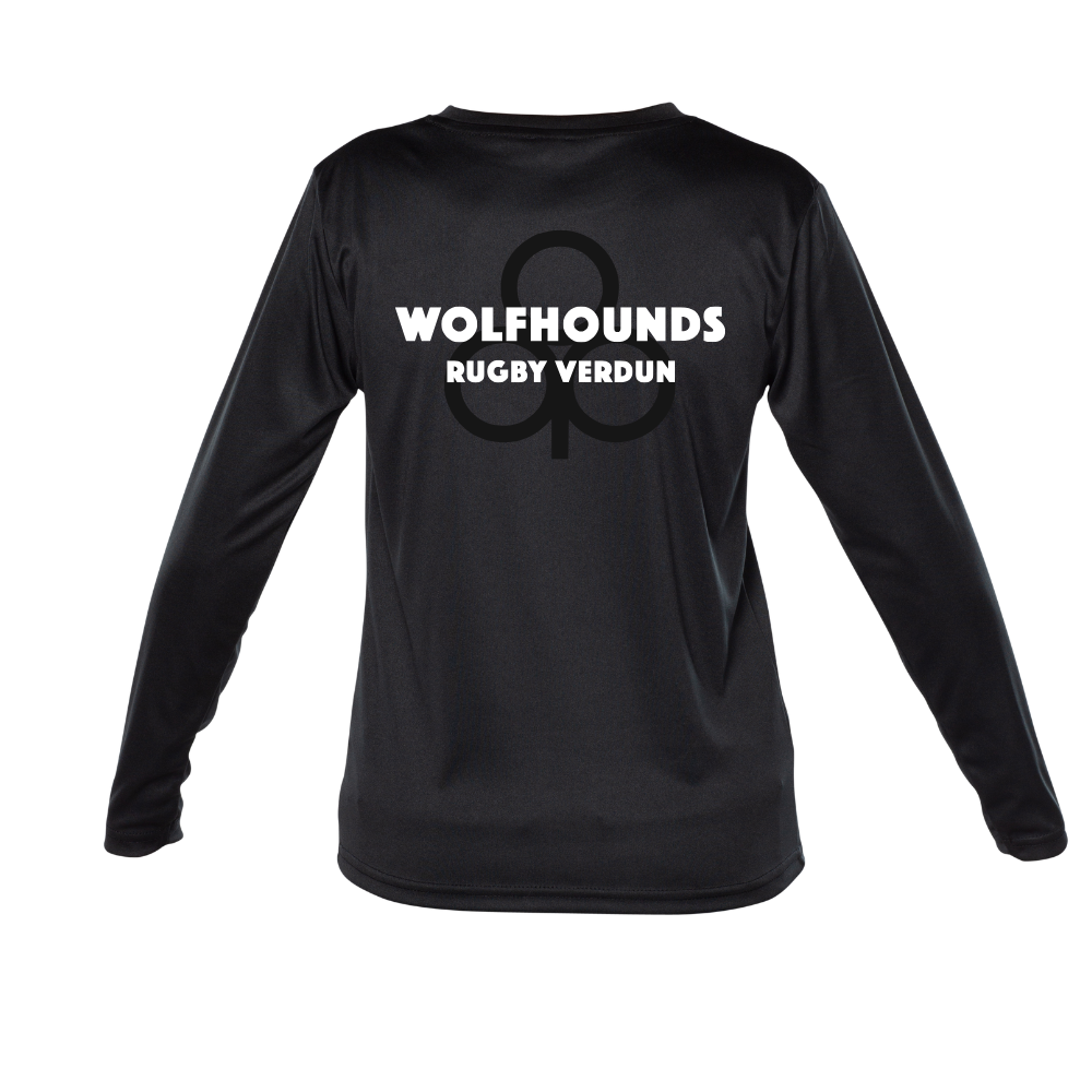 Wolfhounds - Chandail technique, à manches longues - Juvénile - Noir