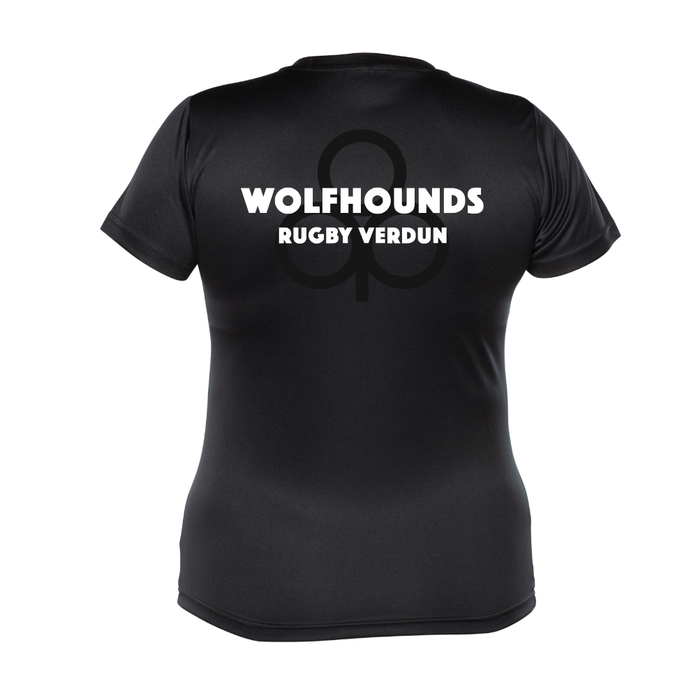 Wolfhounds - Chandail technique à manches courtes - Féminin - Noir