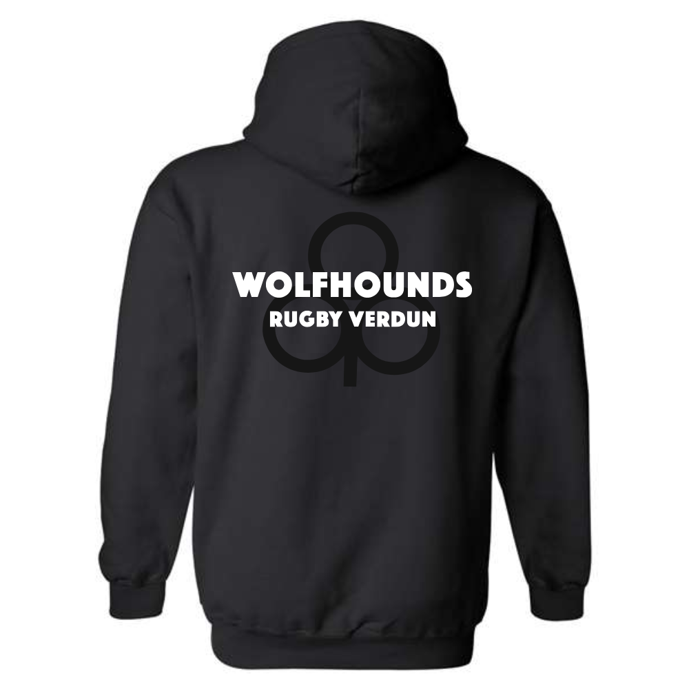 Fleece hooded sweater (Kangaroo/Hoodie) - Adult - Black