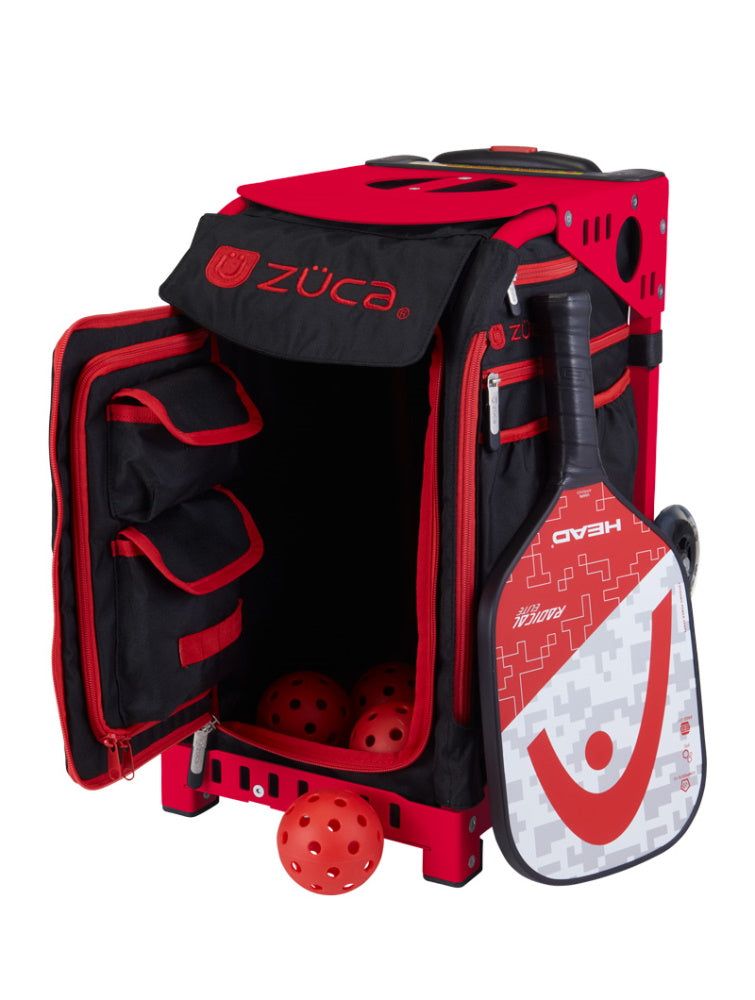 ZÜCA PICKLEBALL CART - Chariot sur roulettes et sac - Rouge