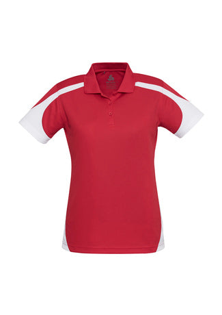 Polo - Coupe féminine - Rouge et blanc