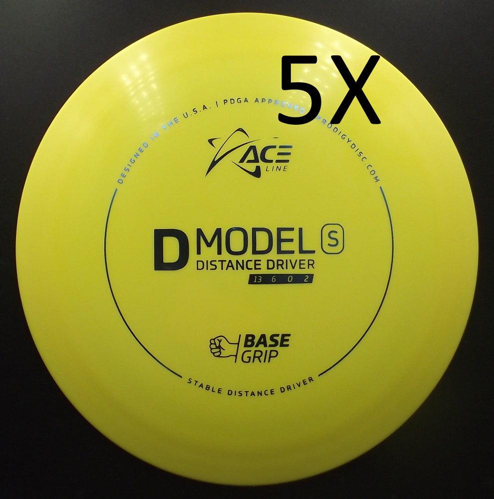 ACE LINE - Prodigy - 5 disques - D BaseGrip S - Driver Discgolf - Jaune de ACE Prodigy