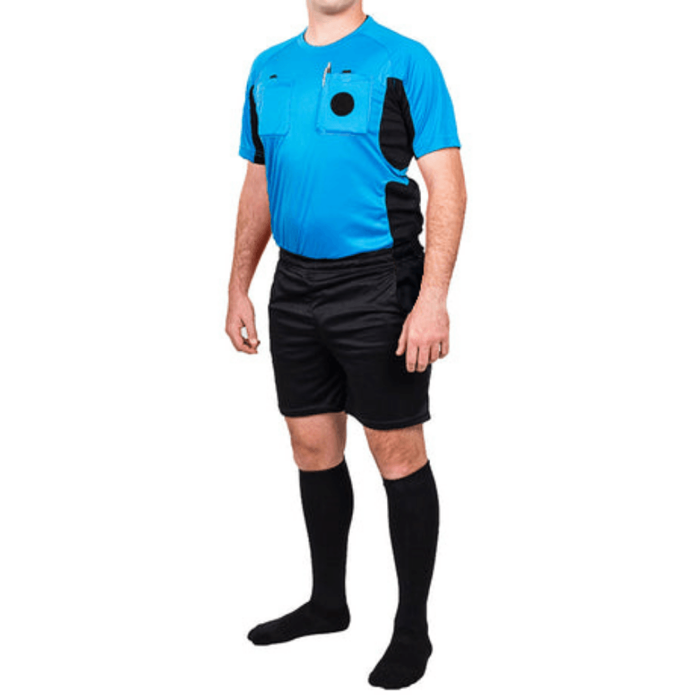 Arbitre-Équipement - Uniforme d'arbitre de soccer - Bleu / Noir de Arbitre-Équipement