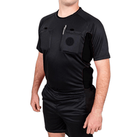 Arbitre-Équipement - Uniforme d'arbitre de soccer - Noir de Arbitre-Équipement