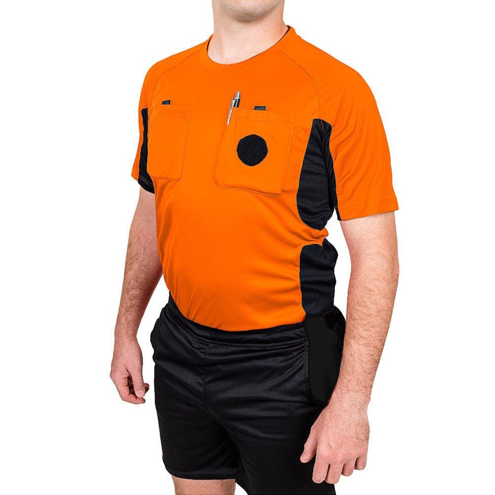 Arbitre-Équipement - Uniforme d'arbitre de soccer - Orange / Noir de Arbitre-Équipement