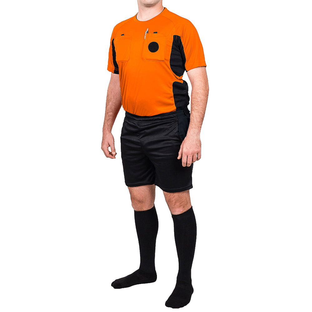 Arbitre-Équipement - Uniforme d'arbitre de soccer - Orange / Noir de Arbitre-Équipement