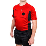 Arbitre-Équipement - Uniforme d'arbitre de soccer - Rouge / Noir de Arbitre-Équipement