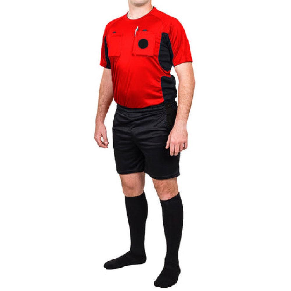Arbitre-Équipement - Uniforme d'arbitre de soccer - Rouge / Noir de Arbitre-Équipement