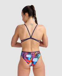 Arena - ALLOVER Lace Back - Maillot pour femmes - Bleu-Multi de Arena