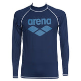 ARENA – Chandail aquatique Rashguard pour hommes – Marine de Arena