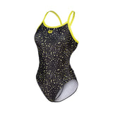 Arena FIREWORKS - Challenge Back - Maillot de bain d'entrainement pour femmes - Soft Green / Black Multi de Arena