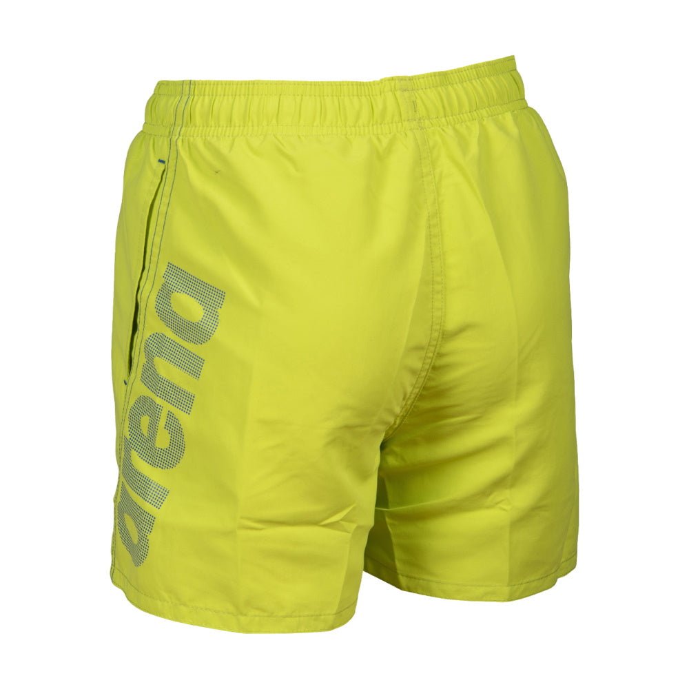 Arena Fundamental Boxer Junior - Logo - Maillot de bain pour garçons - Soft Green / Neon Blue de Arena