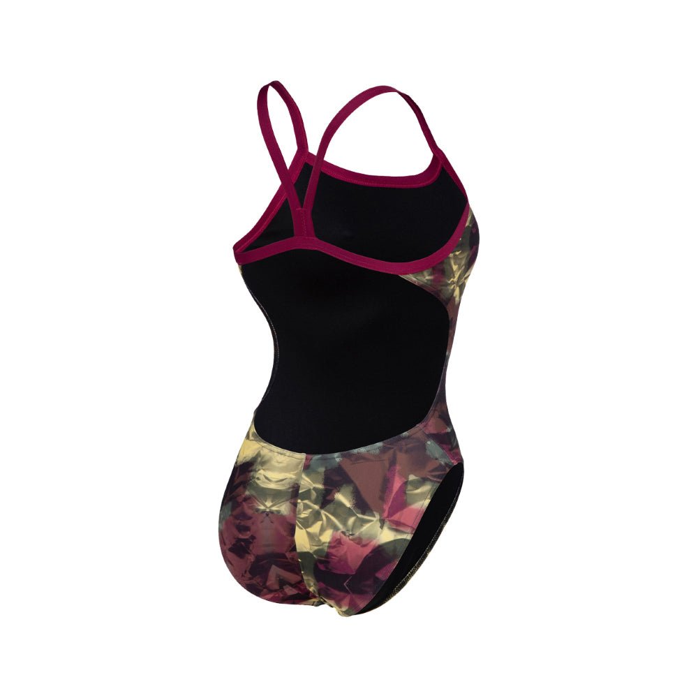 Arena HERO CAMO - Challenge Back - Maillot de bain d'entrainement pour femmes - Red Fandango Multi de Arena