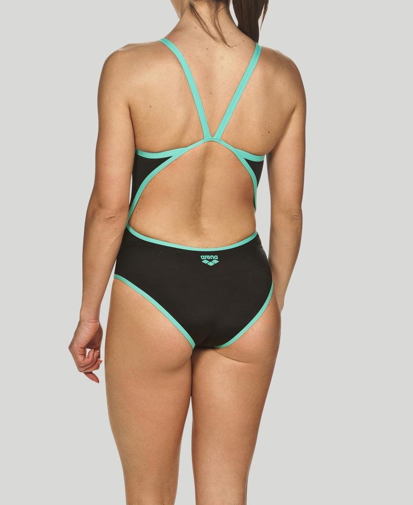 Arena HYVEN SuperFly Back One - Maillot pour femmes - Noir / Vert Bali de Arena