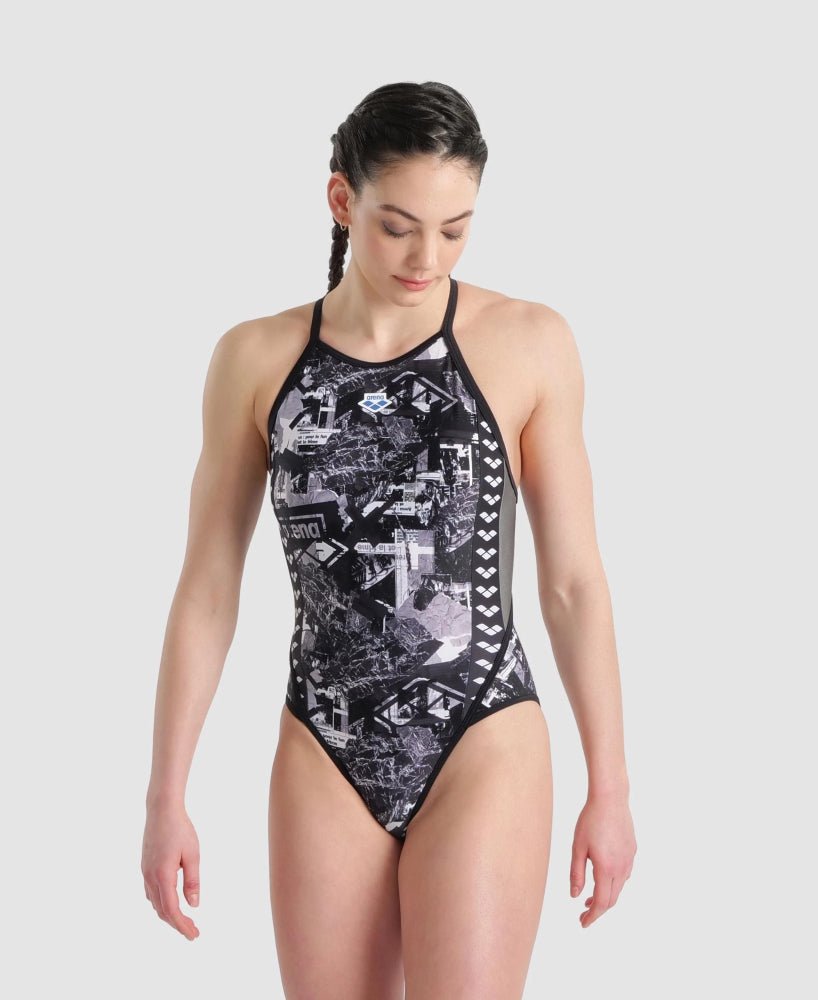 ARENA ICONS - Fast Back All Over - Maillot de bain d'entrainement pour femmes de Arena