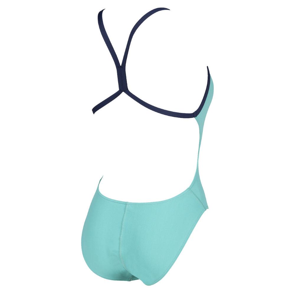 Arena Light Tech High - Maillot d'entraînement pour femmes - Menthe/Marine de Arena