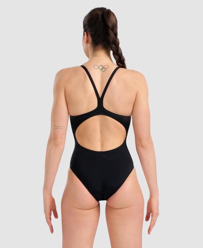 Arena MARBLED - LightDrop Back - Maillot de bain d'entrainement pour femmes - Noir-Noir Multi de Arena