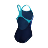 Arena PLACEMENT LB - Swim Pro Back - Maillot de bain d'entrainement pour femmes - Navy / Martinica de Arena