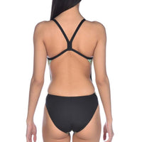 Arena SnakeSkin Challenge Back - Maillot pour femmes - Noir/Vert de Arena