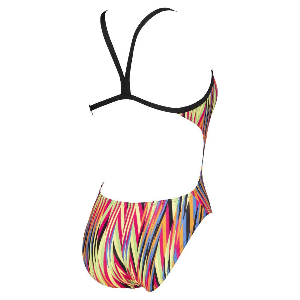 Arena Speed Stripes - Maillot pour femmes - Noir/Multi Orange de Arena