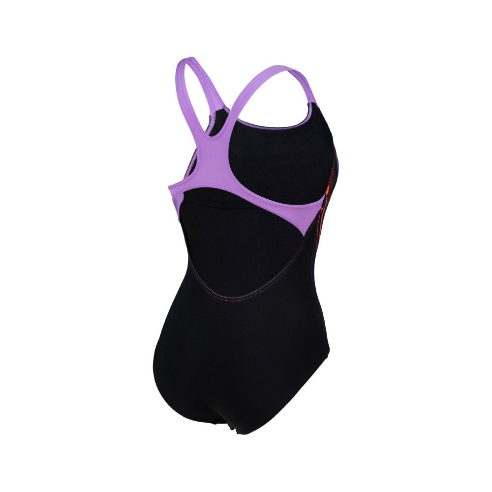 Arena SPIKES - PRO Back - Maillot de bain d'entrainement pour femmes - Black / Lavanda de Arena