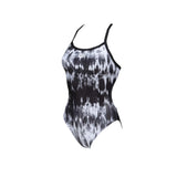 Arena Tiedye Stripes - Challenge back - Maillot pour femmes - Noir-Blanc de Arena