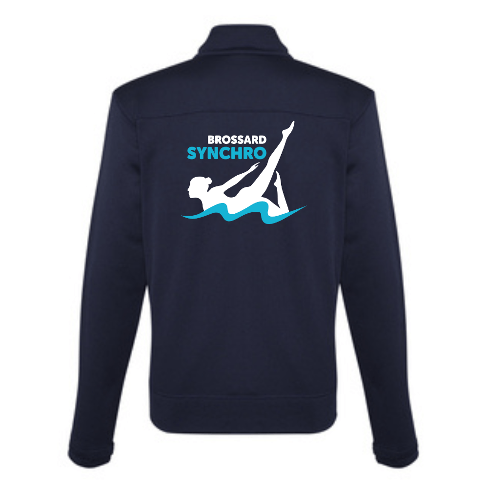Brossard Synchro - Veste sportive avec fermeture éclair - Tailles juvéniles - Marine de Brossard Synchro