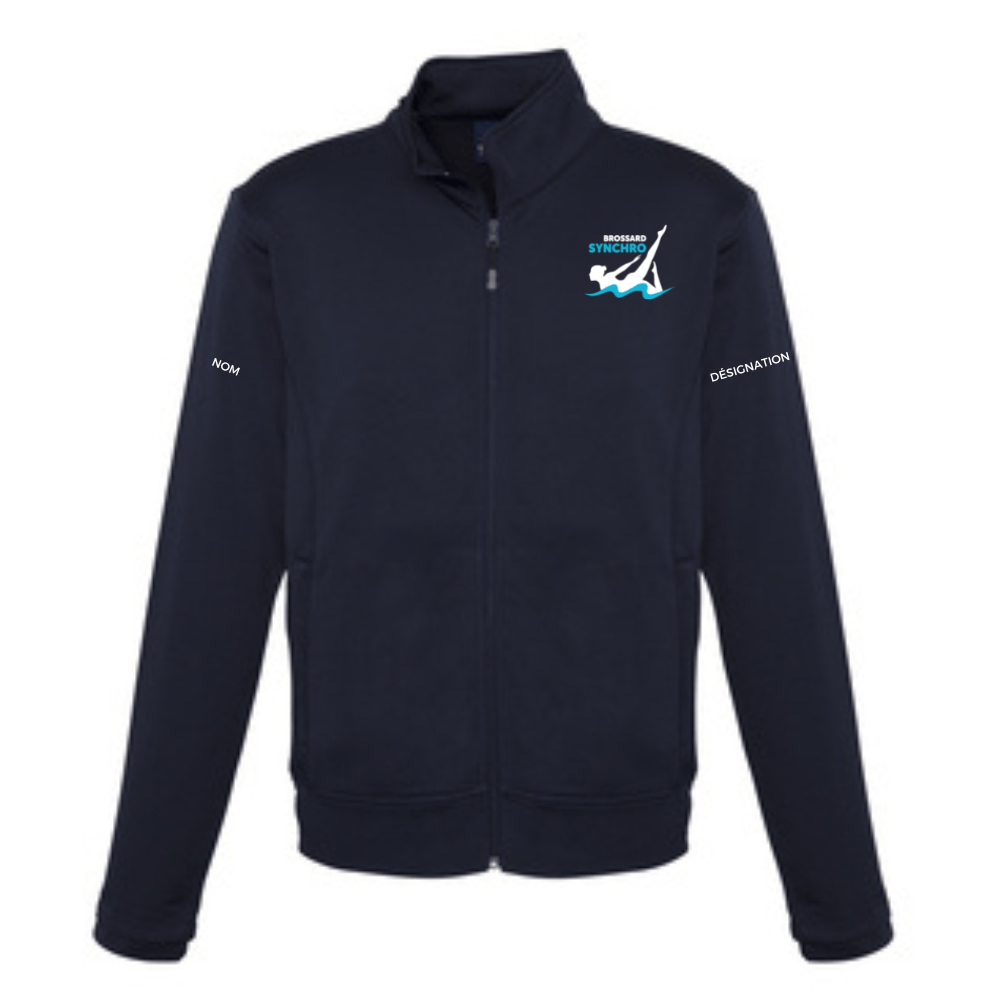 Brossard Synchro - Veste sportive avec fermeture éclair - Tailles juvéniles - Marine de Brossard Synchro