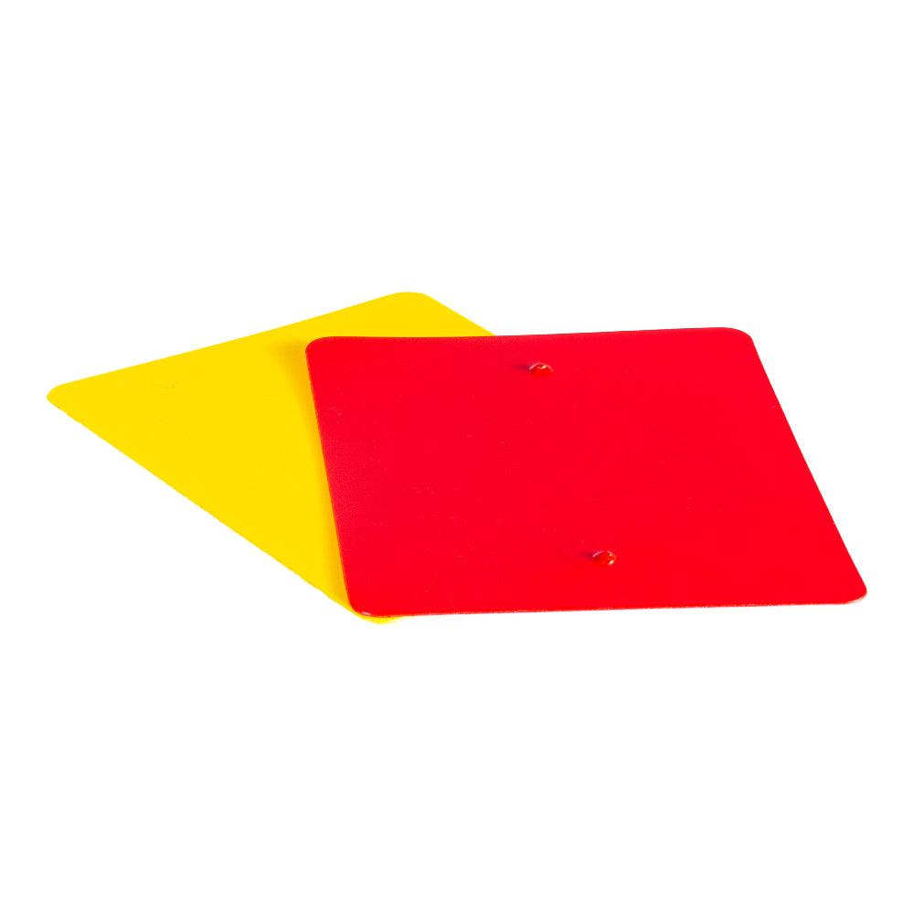 Cartons pour arbitre de soccer (jaune et rouge) de Arbitre-Équipement