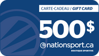 Certificat cadeau de 500$ - Nation Sport de Nation Sport