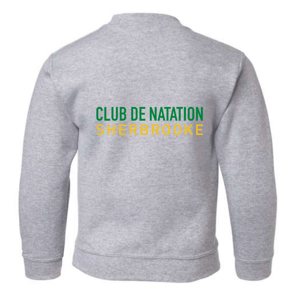 CN Sherbrooke - Chandail molleton (coton ouaté) - Logo officiel - Juvénile de Natation Sherbrooke