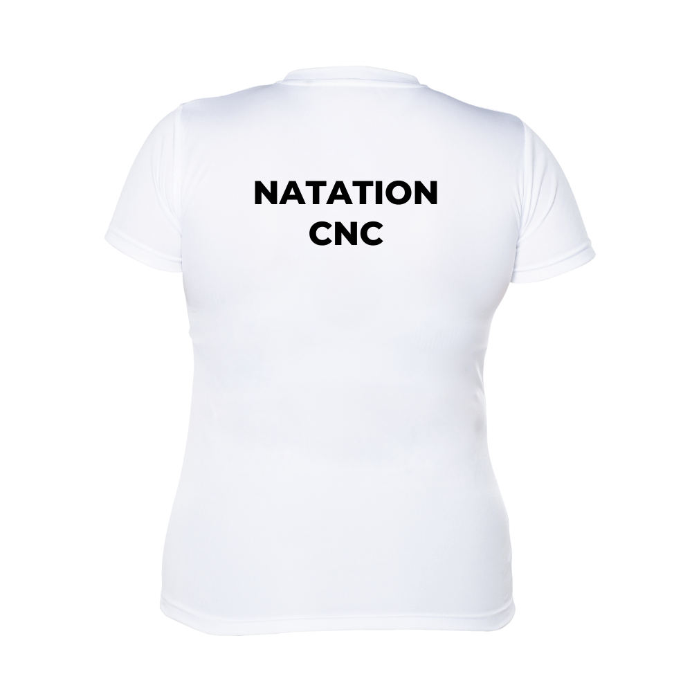 CNC - Chandail féminin à manches courtes officiel - Blanc de CNC