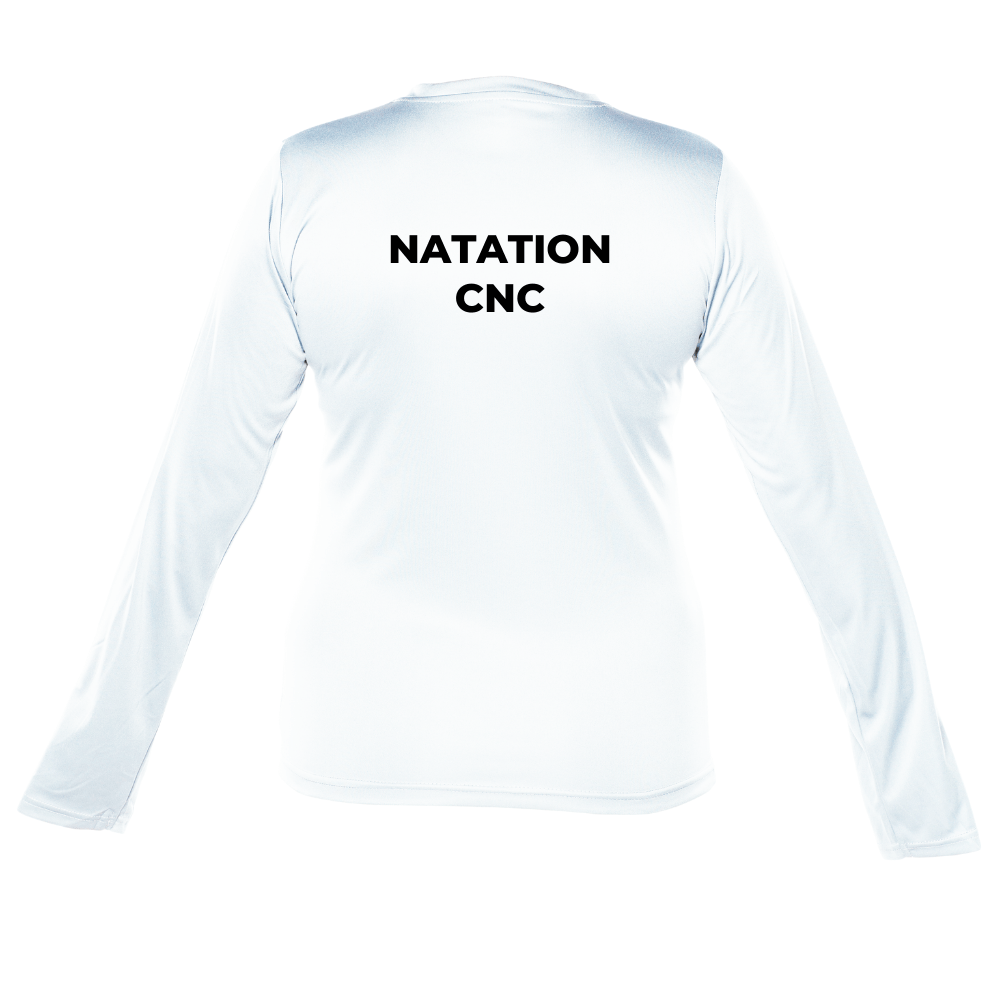 CNC - Chandail féminin à manches longues officiel - Blanc de CNC