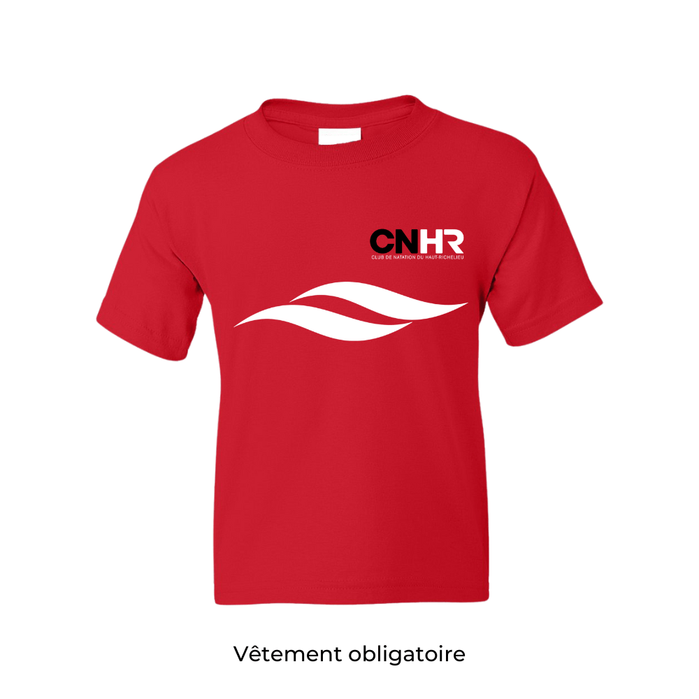 CNHR - Chandail T-Shirt à manches courtes - Rouge - Adulte de CNHR