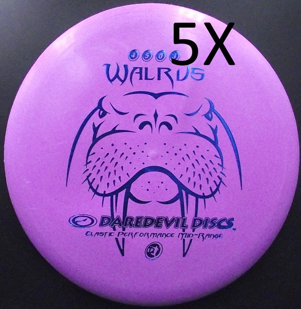 Dare Devil - 5 disques - WALRUS EP - S4 - Midrange Discgolf - Pourpre de Dare Devil Discgolf