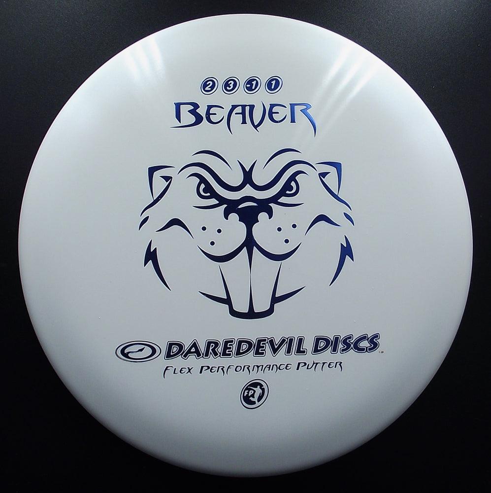 Dare Devil - BEAVER FP - S2 - Putter Discgolf - Blanc de Dare Devil Discgolf