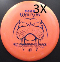 Dare Devil - TRIO - WALRUS EP - S4 - Midrange Discgolf - Orange de Dare Devil Discgolf