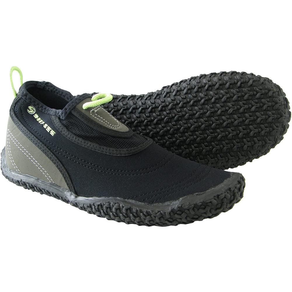 Deep See BeachWalker - Chaussures d'eau étroites - Noir / Argent / Lime de AquaSphere