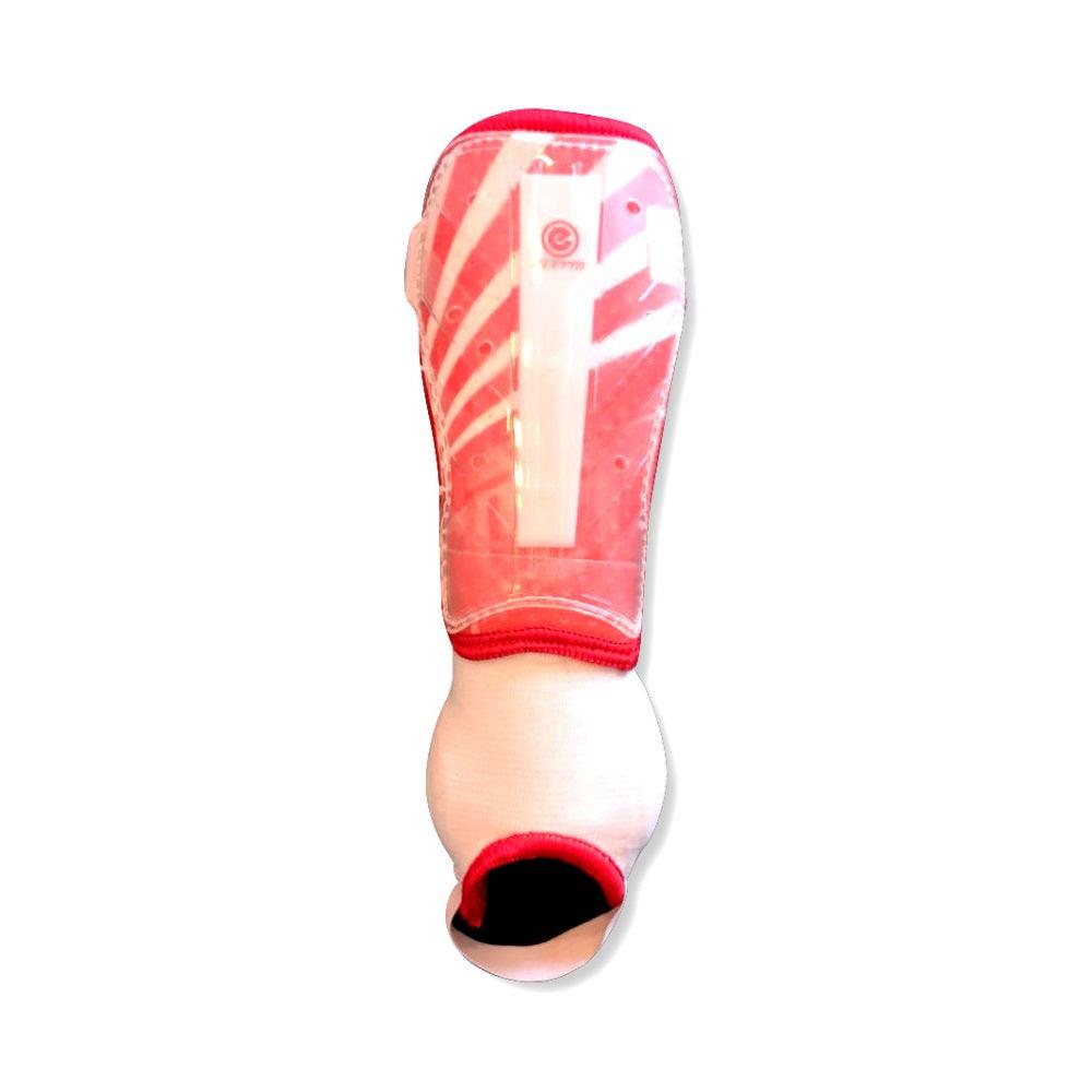 Eletto Extreme Shield VX - Protège-tibias de soccer - Rouge/Blanc de Eletto