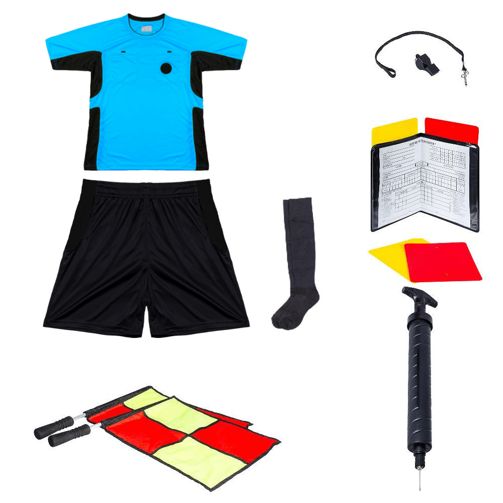 Ensemble de base pour arbitre de soccer - Bleu / Noir de Arbitre-Équipement