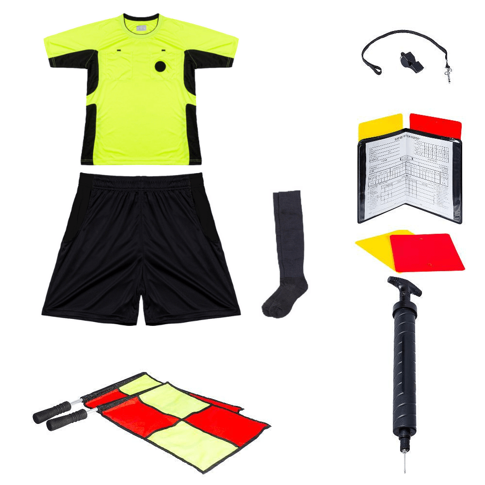 Ensemble de base pour arbitre de soccer - Jaune / Noir de Arbitre-Équipement