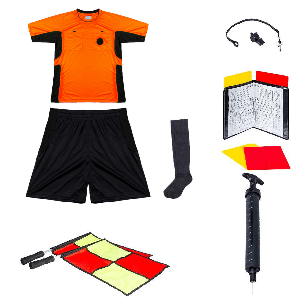 Ensemble de base pour arbitre de soccer - Orange / Noir de Arbitre-Équipement