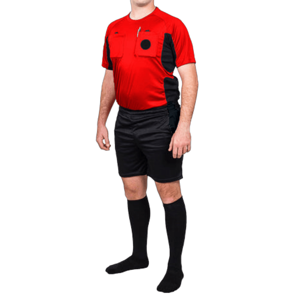 Ensemble essentiel pour arbitre de soccer - Rouge / Noir de Arbitre-Équipement